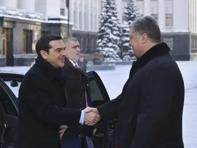 П.Порошенко розпочав переговори з прем'єром Греції