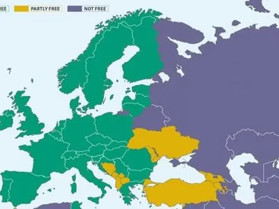 У Freedom House пояснили, чому у звіті не відобразили Крим у складі України