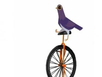 Facebook підкорила серія наліпок із зображенням фіолетового голуба