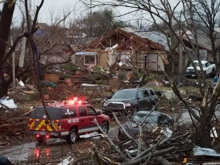 Последствия торнадо в американском штате Техас сняли с воздуха