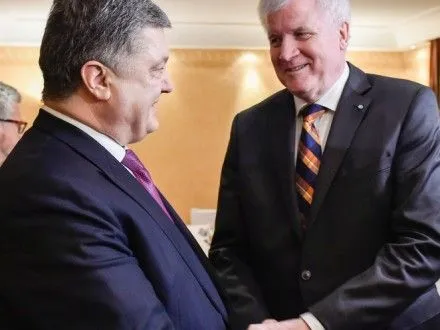 П.Порошенко провел встречу с Премьер-министром Баварии