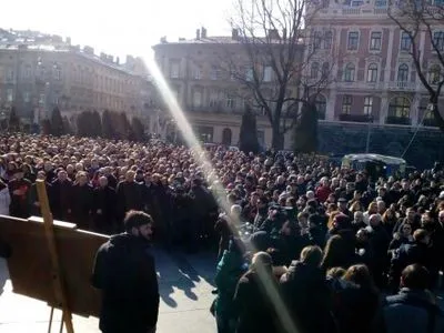 Студенческое тихое шествие памяти Героев Небесной Сотни состоялось во Львове