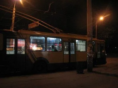Киевский ночной троллейбус временно изменит маршрут