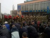 Николаевцы попрощались с погибшим десантником Н.Гуцаленко