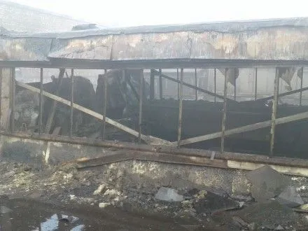 Пожар произошел на предприятии в Донецкой области