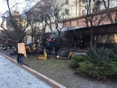 В центре Львова сгорел ресторан