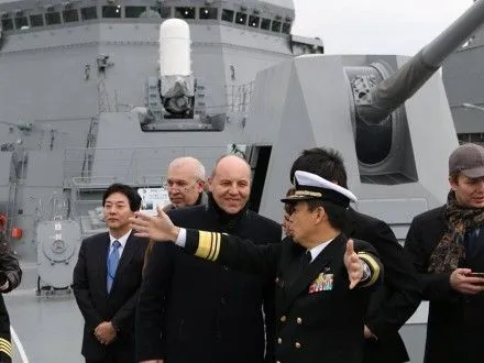 А.Парубий в Японии побывал на борту корабля "Терудзуки"
