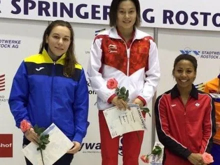 Украинка В.Кесар завоевала серебряную медаль на Гран-при по прыжкам в воду