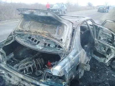 На Закарпатье во время движения загорелся автомобиль