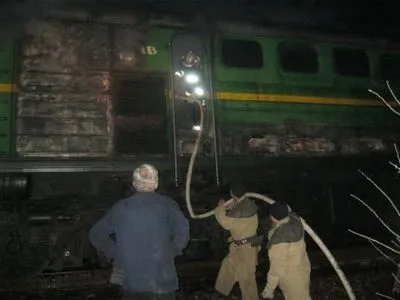 Поезд горел в Херсонской области