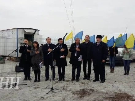 Телерадиовышку, которая восстанавливает украинское вещание в Крыму открыли на Чонгаре
