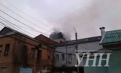 У Вінниці загорілося офісне приміщення