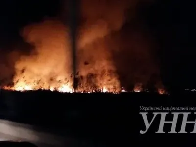 Поблизу житлових будинків у Херсоні загорілася трава