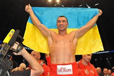 Боксер В.Кличко підтримав збірну Україну перед матчем з Хорватією