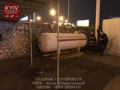 В Киеве мужчина пытался взорвать газовую заправку