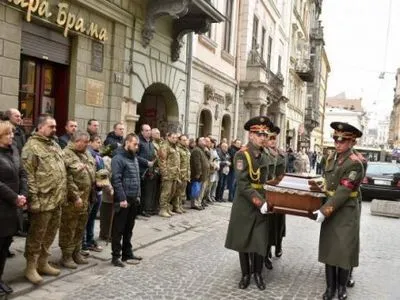 Попрощання с полковником В.Калитичем прошло во Львове