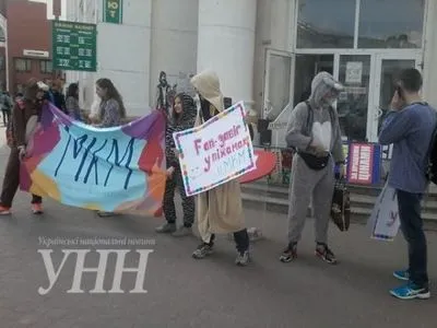 "Піжамний" флешмоб відбувся у Хмельницькому