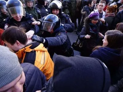 У центрі Москви поліція затримала 29 людей