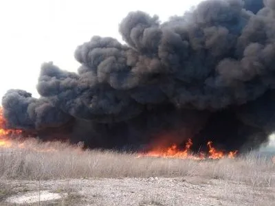 Крупный пожар 72 тонн сена произошла в Авдеевке