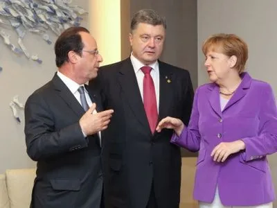 Лідери України, ФРН і Франції вказали на необхідність консолідації "режиму тиші" на Донбасі (доповнено)