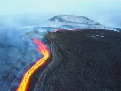 Вулкан Этна сняли дроном после извержения