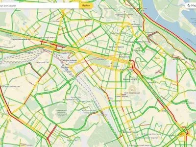 Пробки в Киеве достигли семи баллов