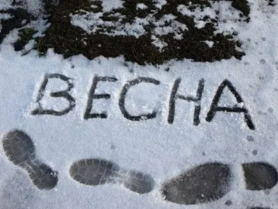 Погодные сервисы прогнозируют Украине снег на конец апреля