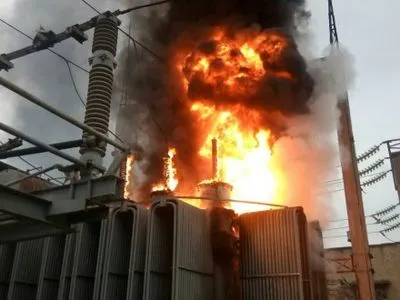 Масштабный пожар на трансформаториний подстанции ликвидировали в Северодонецке