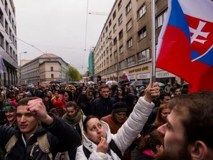 Пятитысячная демонстрация против коррупции состоялась в Братиславе