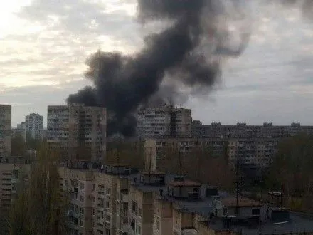 Рынок горел в Одессе