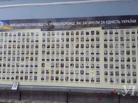 В Києві освятили стіну пам’яті загиблих захисників України 2014-2017 року
