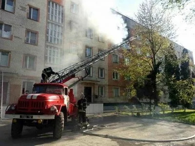 Студенческое общежитие горело в Каменец-Подольском