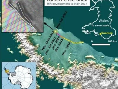 В Антарктиді з'явилася ще одна гігантська тріщина