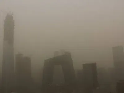 Пылевая буря накрыла Пекин
