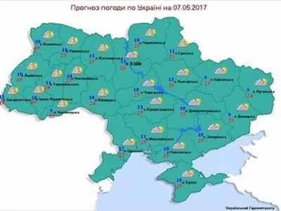 Сьогодні в Україні тепло і сухо, місцями очікуються дощі