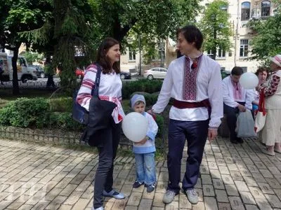 В Киеве прошел 19-й мегамарш вышиванок