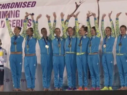 Украинские синхронистки завоевали пять медалей на этапе Мировой серии