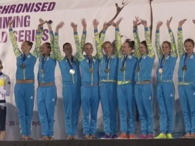 Украинские синхронистки завоевали пять медалей на этапе Мировой серии