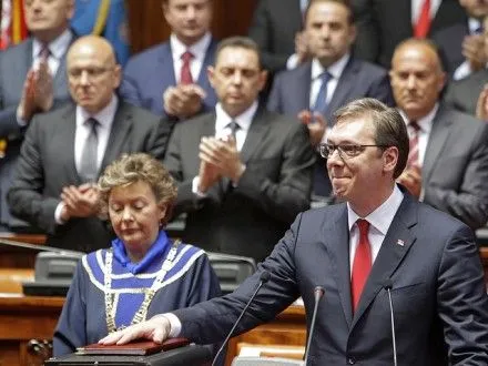 Президент Сербии А.Вучич принял присягу и официально вступил в должность