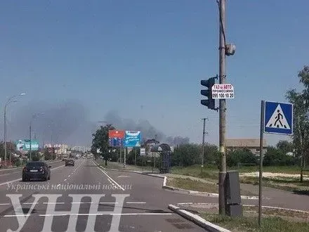 Пожар произошел вблизи Броваров