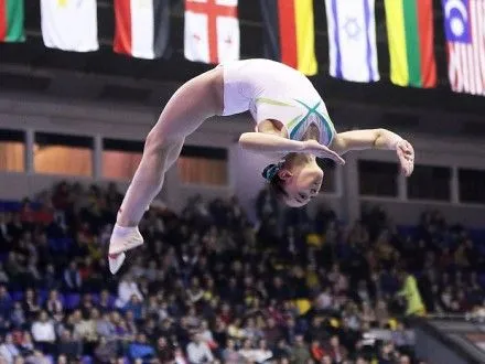 Тернопольская гимнастка А.Бачинськая завоевала четыре медали на турнире в Трнаве