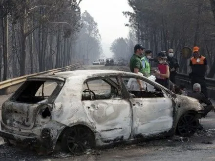 В Португалии объявили трехдневный траур по погибшим во время лесного пожара