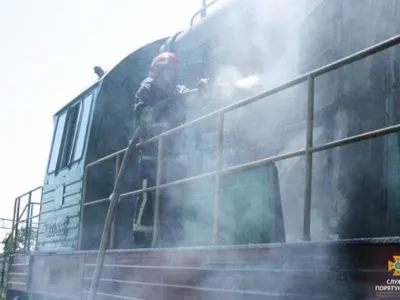Тепловоз горел на станции Тернополь