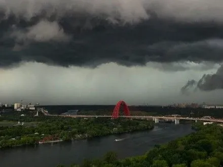 На Москву обрушился шторм