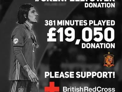 Футболіст "Арсеналу" пожертвує кошти жертвам пожежі в Лондоні