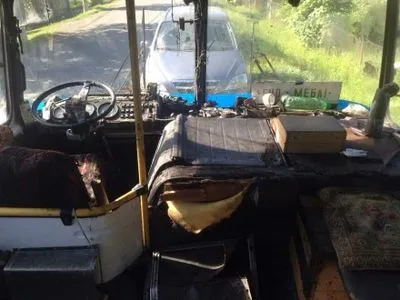 На Закарпатті під час руху загорівся рейсовий автобус