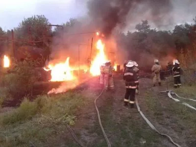 Нефтеперерабатывающее предприятие горело в Харьковской области