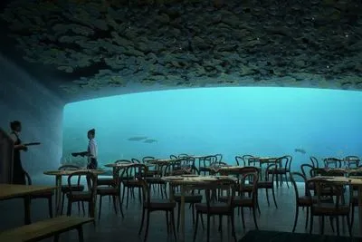 Перший в Європі підводний ресторан, відкриють у Норвегії