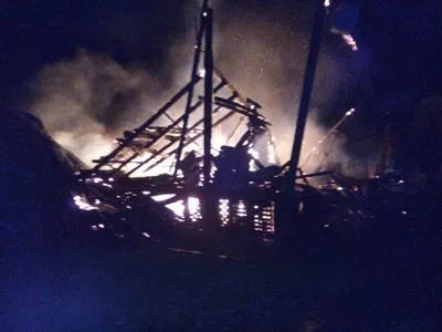 Два коттеджа базы отдыха сгорели в Закарпатской области