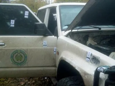 В сети появилось фото обстрелянного автомобиля Окуевой